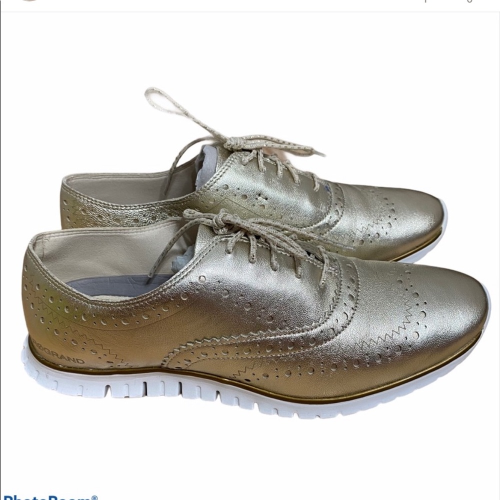 Cole Haan Gold Oxford Sneakers Sz 6 1/2 Women’s